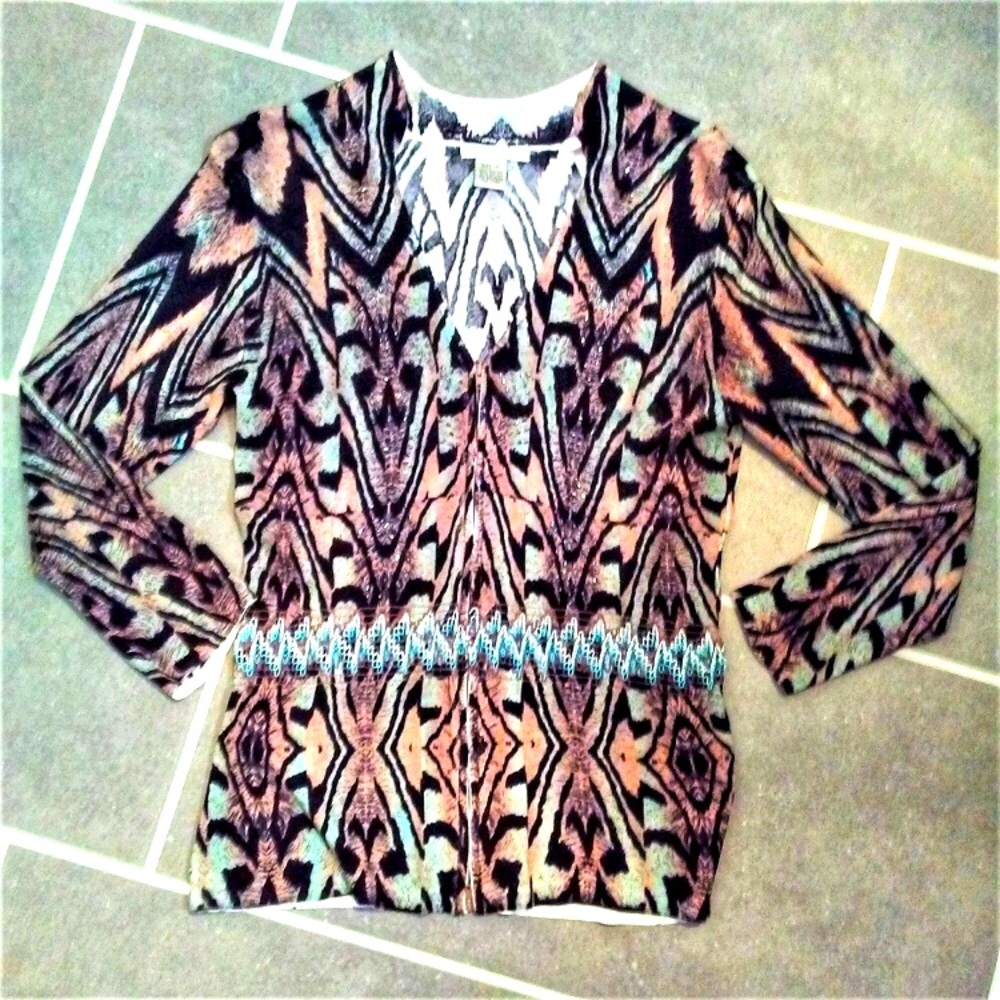 Alberto Makali  Zip Up Sweater/Cardigan